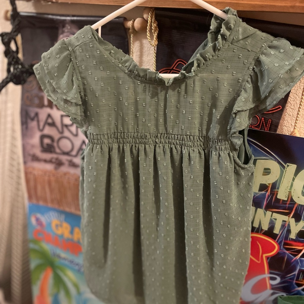 Moss green blouse